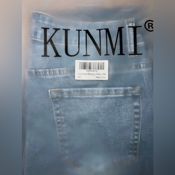 KUNMI Womens Curvy High Waist Stretch Butt Lifting Skinny Colombian Jeans - NWT - Picture 7 of 7